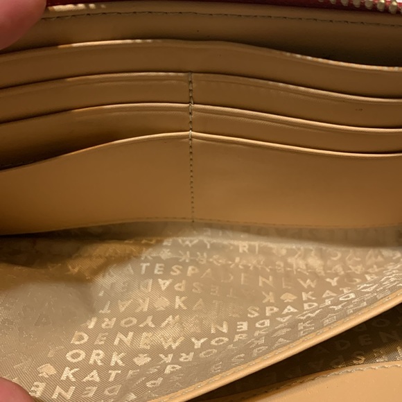 Red Kate Spade Leather Wallet - Picture 10 of 12